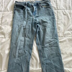 Women’s Abercrombie Curve Love 90’s Straight High-Rise Jeans